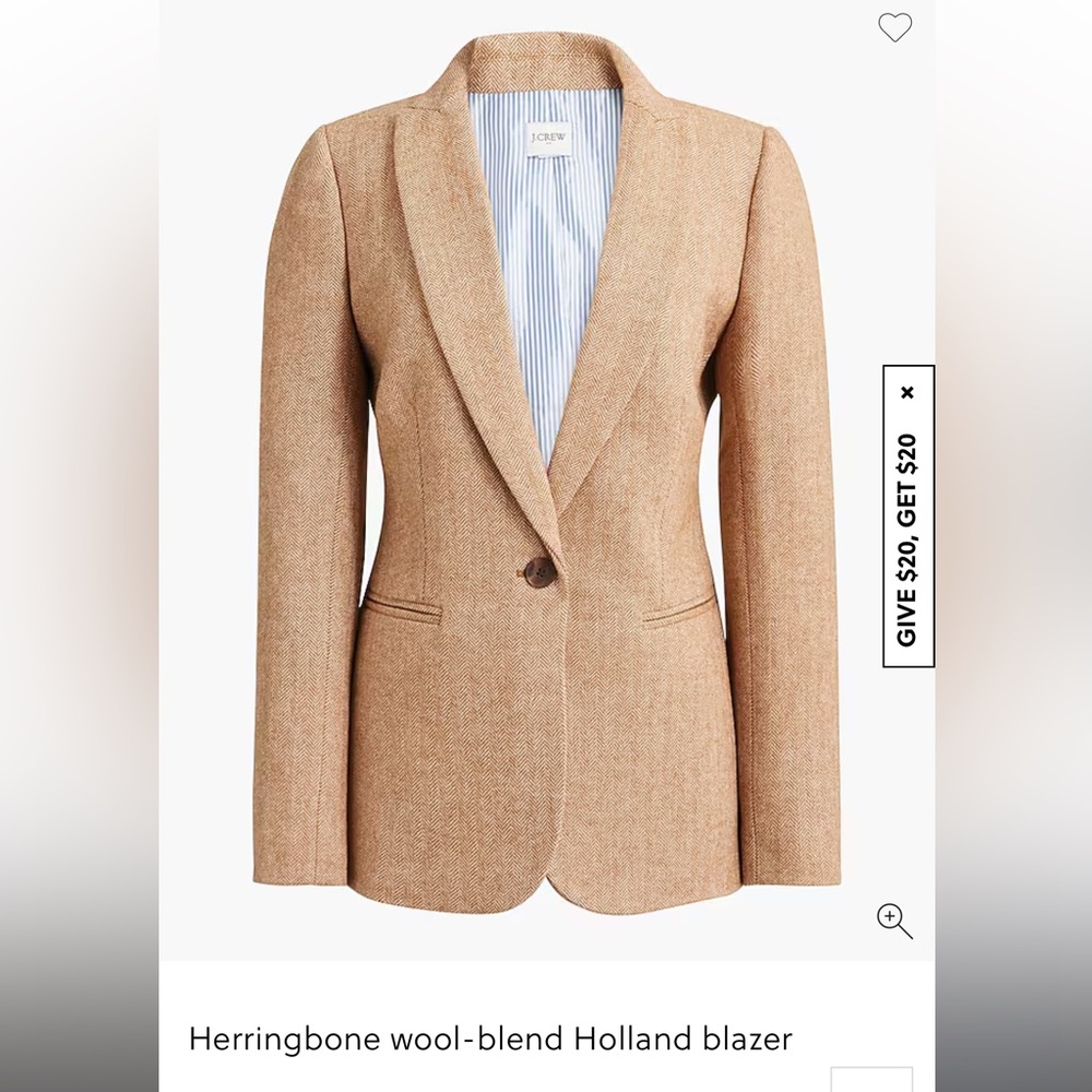 Jcrew factory. Size 20. Tan blazer.